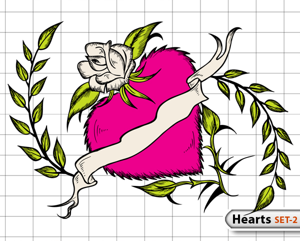 Heart Vectors -Set-2