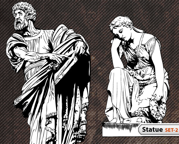 Statue Vector -Set-2