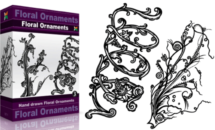 Set.1 : Floral Ornaments - Vol : 3