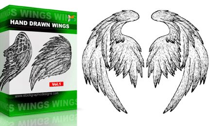 Set.1 : Hand Drawn Wings – Vol : 1