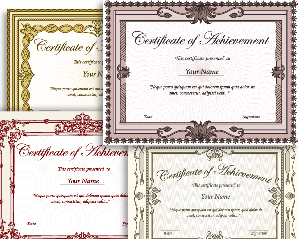 certificate border templates