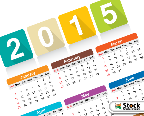 2015 calendar template photoshop download