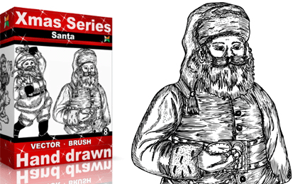 Xmas Series: Hand Drawn Santa
