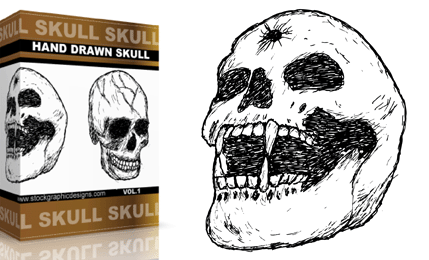 Hand Drawn Skull