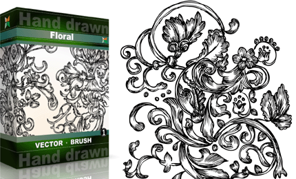 Hand Drawn Floral – Set.3 | Vol : 1